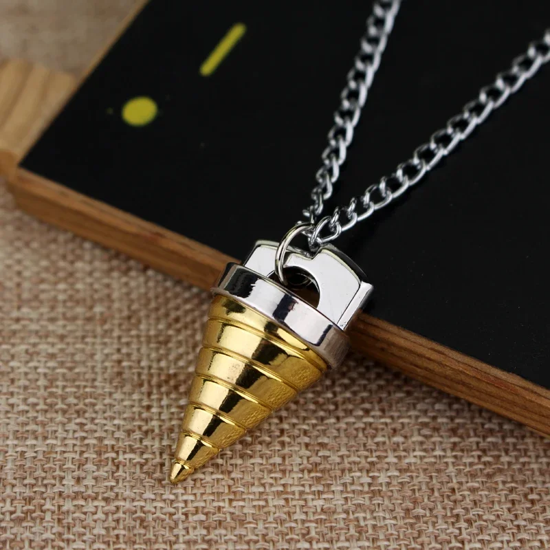 Cartoon Tengen Toppa Gurren Lagann Necklace Tengentoba Gulenlagan Core Drill Pendant Necklace Jewelry Accessories