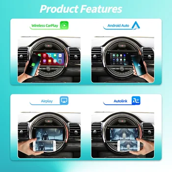 適用於BMWMini R55 R56 R57 R58 R59 R60 R61 F54 F55 Clubman Countryman Hardtop John Cooper F56 F57 NBT的CarPlay Android Auto轉接器 8 最佳銷售 迷你庫柏F56配件 - №5