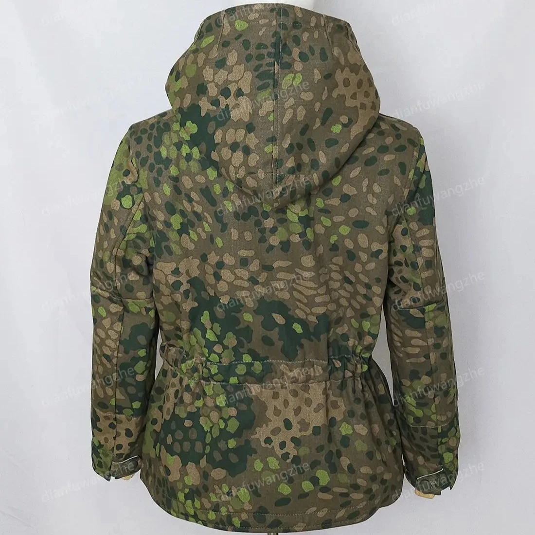 German Splinter Camouflage Reversible Cotton Padded Jacket WH Splittertarnmuster Warm Cold-resistant Can be worn on both sides view 5
