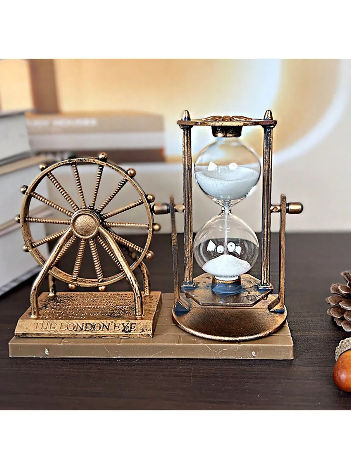 Retro Ferris Wheel Flowing Sand Hourglass Decoration - Ideal Student Gift Minature items Ponyo Graduacion  Skullpanda Pigs Skz