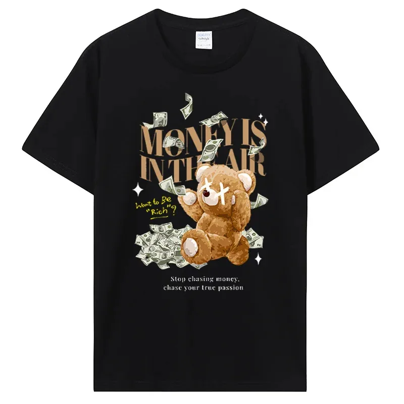 Money Is In The Air When You Chase Your True Passion T-shirt Summer Men Cotton T Shirt Fashion Casual Tshirt Hip Hop Tees