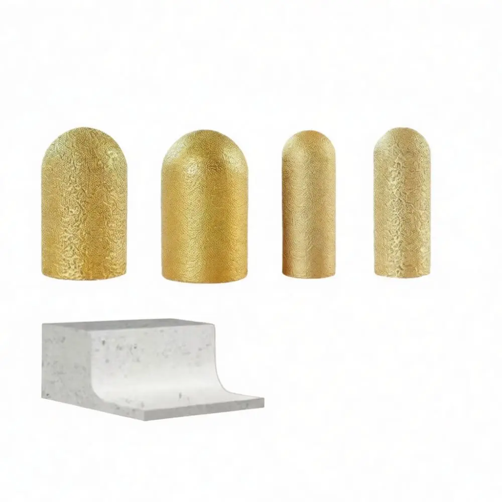 Stone Grinding Bit Quartz Countertop Backsplash Edge Profiling Wheel Diamond Brazed Polishing Head For Angle Grinder Tools