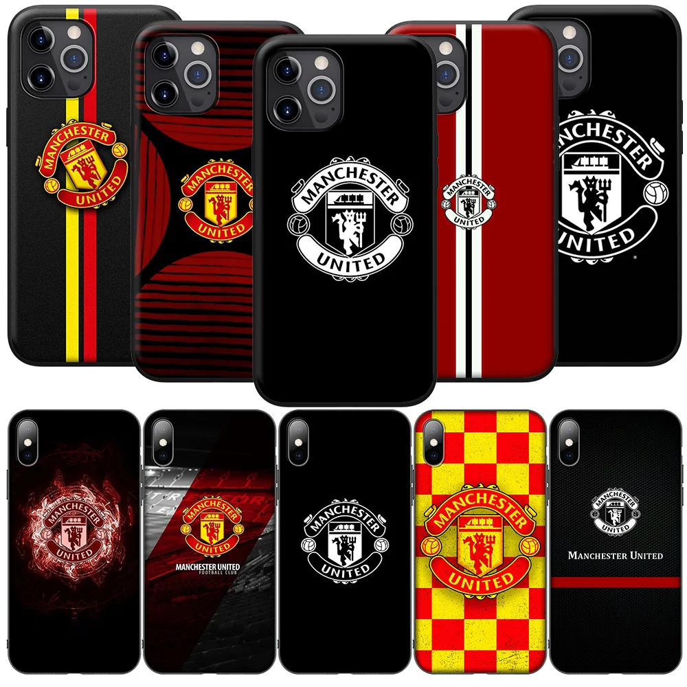 Manchesters Soft Phone U-Uniteds Phone Soft Case for Xiaomi POCO M6 M5 M4 F5 X6 C65 C55 C50 C51 C40  X4 Pro