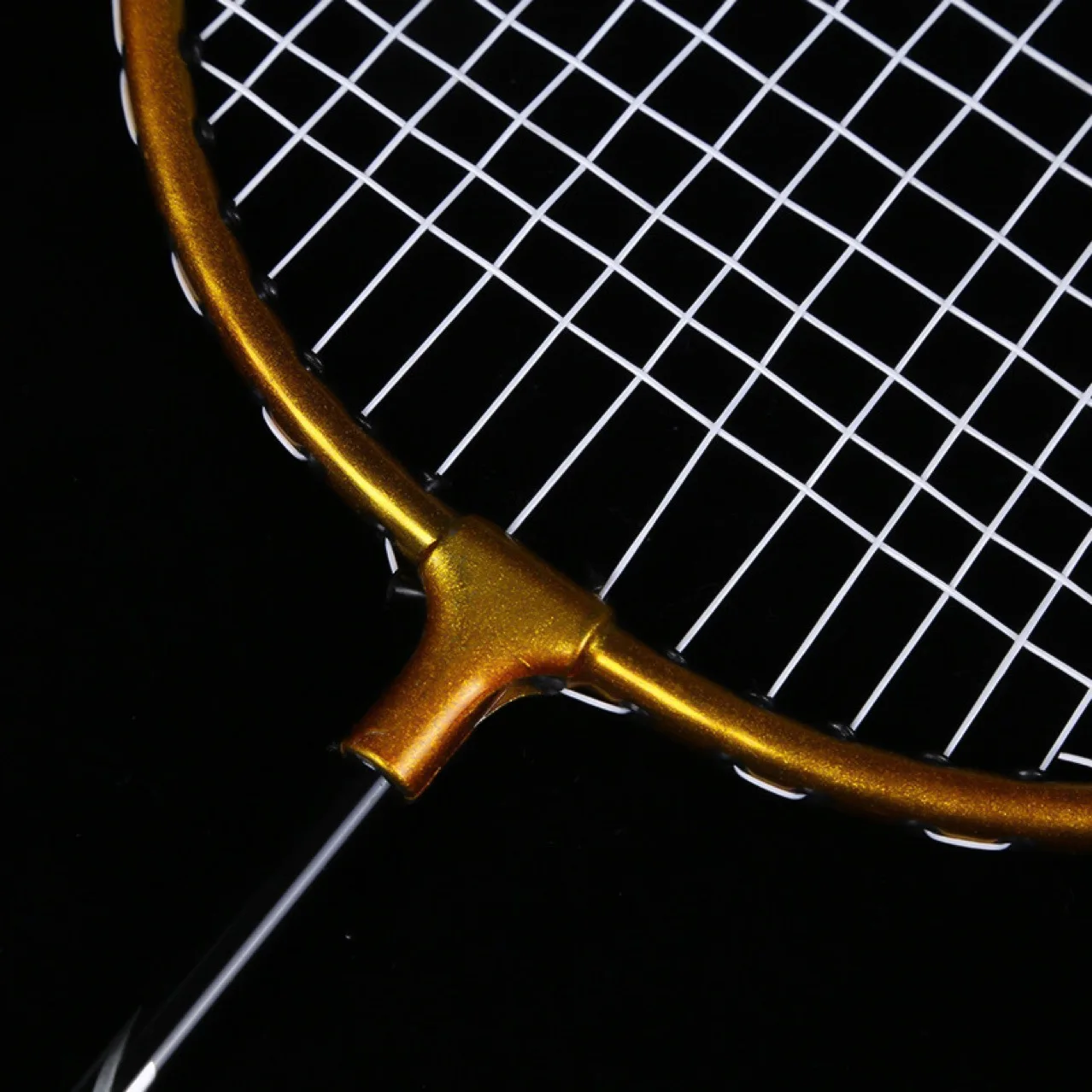 Raqueta de bádminton profesional de aleación de titanio, equipo deportivo ultraligero para adultos, entrenamiento de bádminton, Color dorado