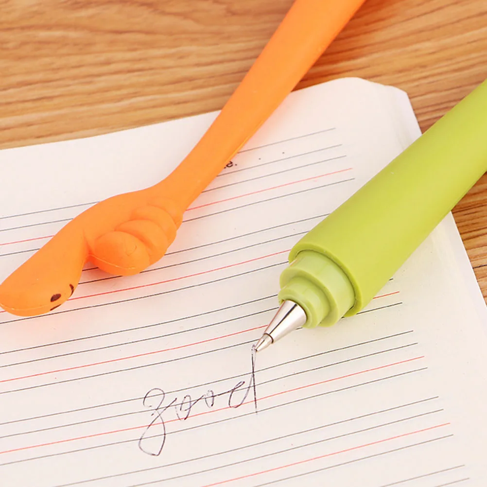 

8 шт. силиконовые забавные шариковые ручки с мультяшным выражением, гибкие ручки для письма, студенческие канцелярские принадлежности, портативный подарок, забавная ручка