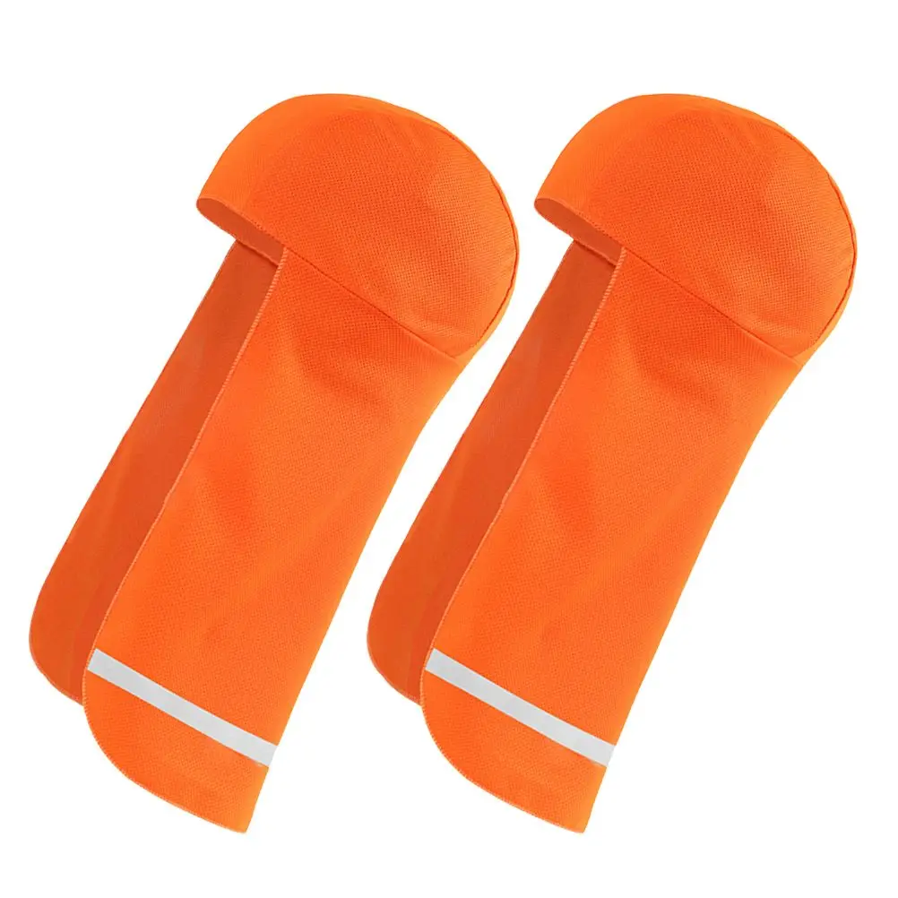 

2Pcs Reflective Riding Hats Cooling Skull Caps for Men Women Breathable Cycling Headgear Neck Cap Polyester Beanie Accessories