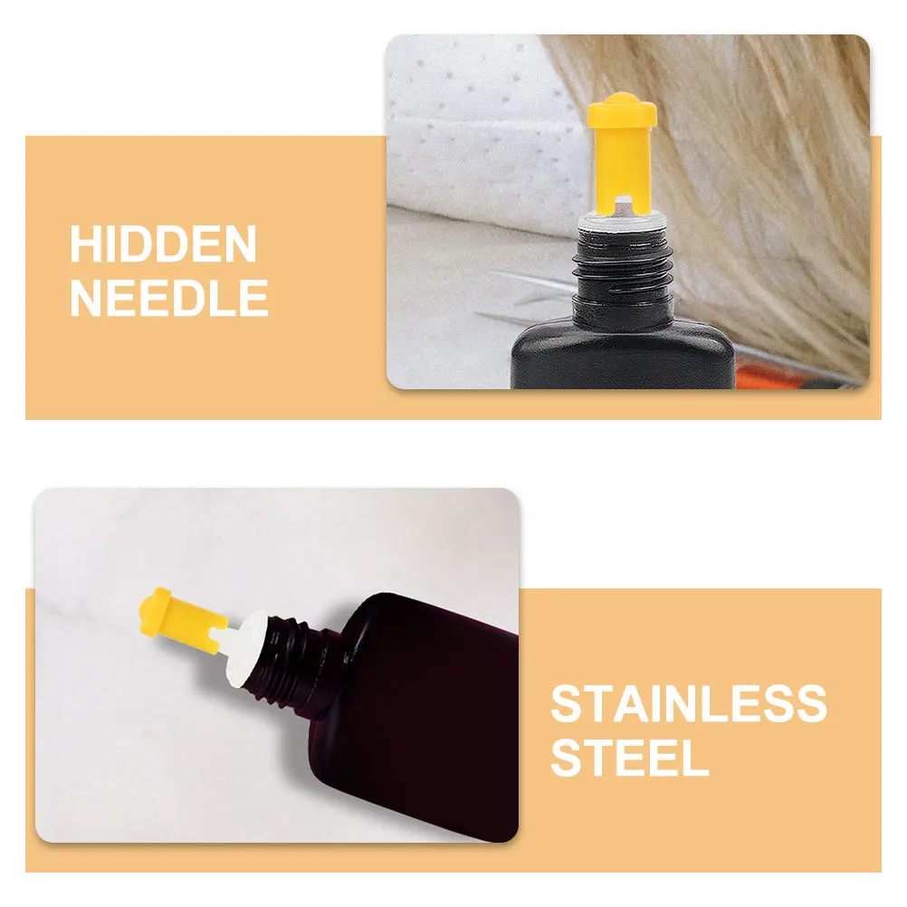 

40pcs Eyelash Bottle Needle Replacement Tips Stainless Steel Anti Eyelash Glue Bottle Needles Blocking Needles for Lash