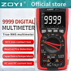 ZOYI-ZT-Y Profissional Multímetro Digital, de Alta Precisão Faixa Auto, NCV Multimetro, VFC, Micro Tensão de Corrente Tester, LCR Tester