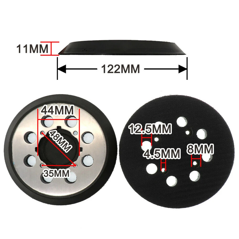 5" 8 Holes Sanding Pad For 6421 64233 DCW210B N329079 Sander Disc Abrasive Polishing Tools Backing Sander Pad