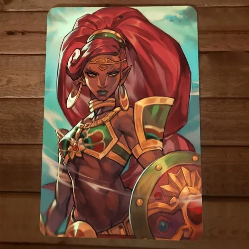 The Legend of Urbosa  Metal Wall Video Game Sign Poster