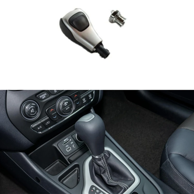 Automatic Transmission Gear Shift Knob With Mounting Kit Shifter Lever 5YD261X9AA For Jeep Cherokee 2014-2018