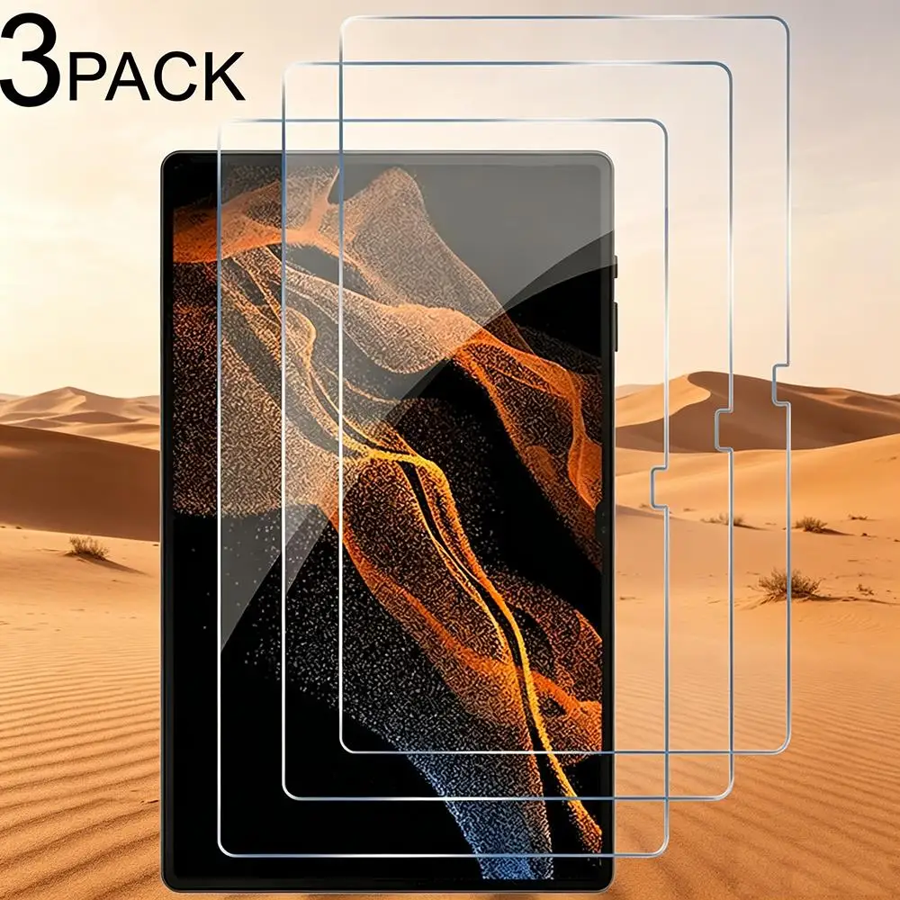 3PCS Tempered Glass for Samsung Galaxy Tab S6 Lite A9 Plus S8 S9 Plus Ultra S7 Fe S9 Fe 12.4 A8 S10 S11 Film Screen Protectors