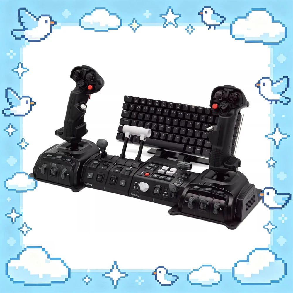 VKBSIM GNX SEM Game Rocker Programmable Two Color LED With Multifunctional Shaft Simulated Flight Rocker multifunctional bracket