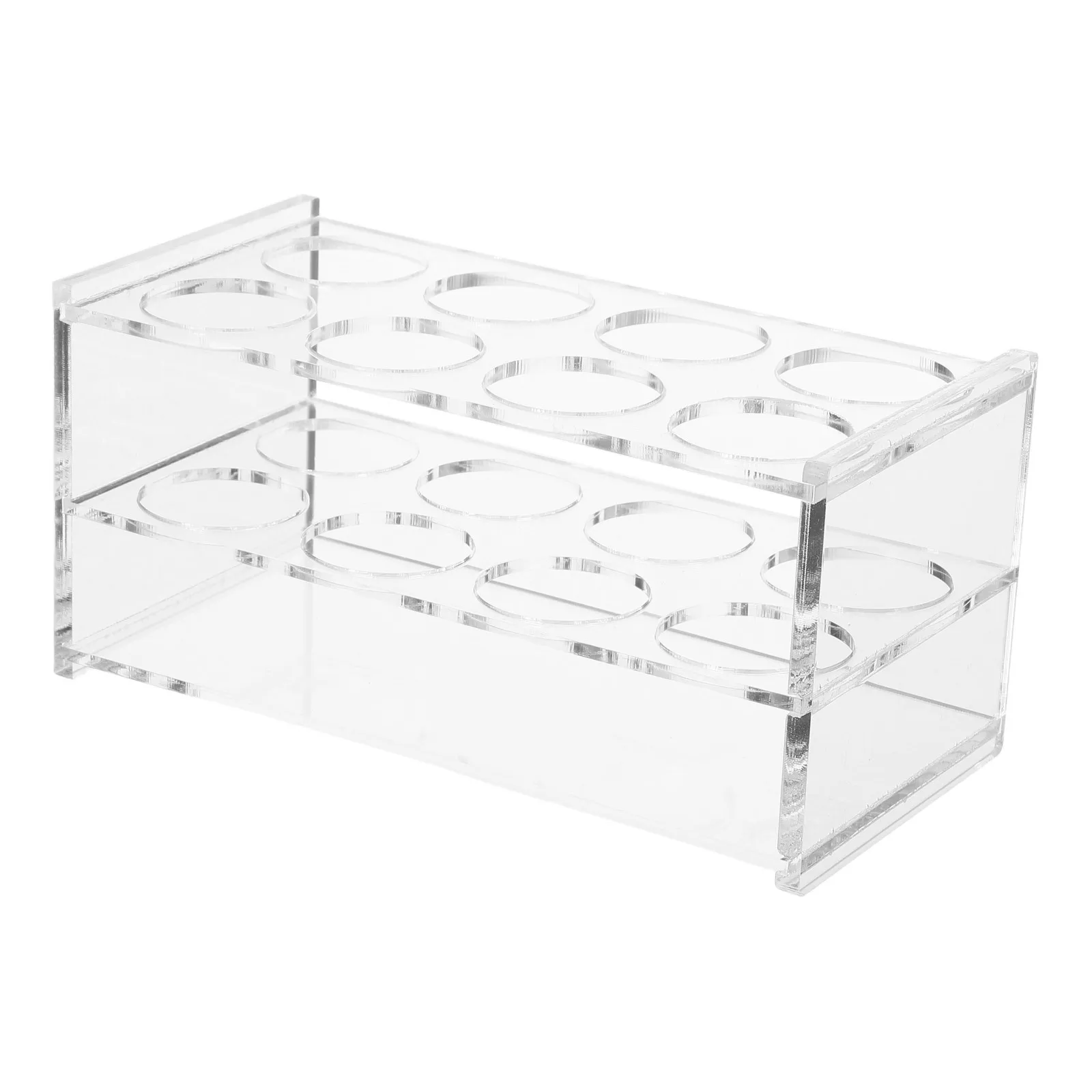 

Laboratory Test Tube Rack 8-Hole Clear Acrylic Holder For 50Ml Tubes Space-Saving Lab Storage Organizer Stand