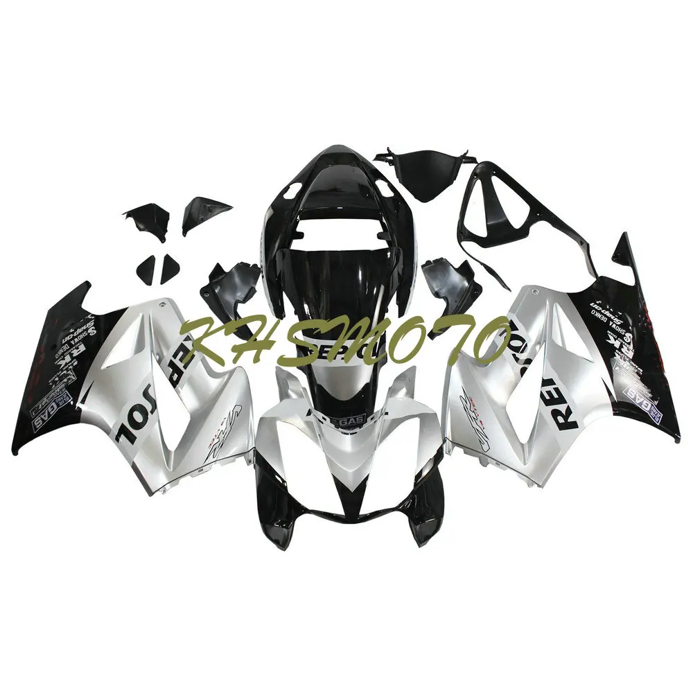 Motorcycle Fairings Kit for HONDA VFR800 2002 2003 2004 2005 2006 2012 VFR 800 02-06 Injection Silver Black Bodywork Set