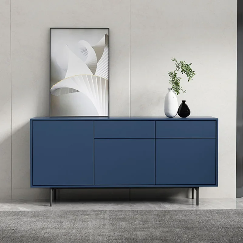 Bathroom Luxury Living Room Cabinets Support Blue Storage Shelf Cabinets Bathroom Standing Armoire De Rangement Home Furniture image 2