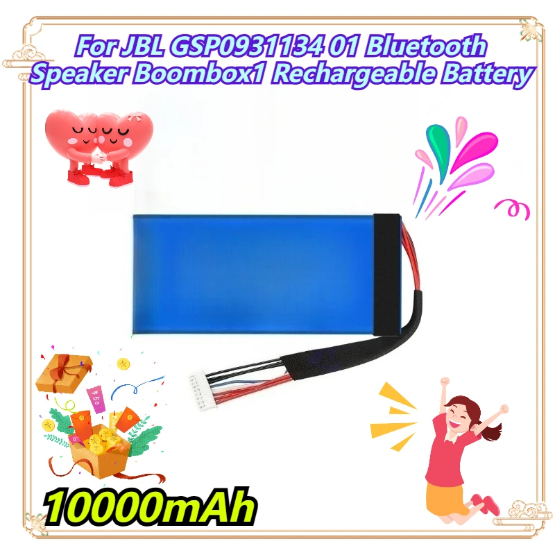 

10000mAh For JBL GSP0931134 01 Bluetooth Speaker Boombox1 Rechargeable Battery