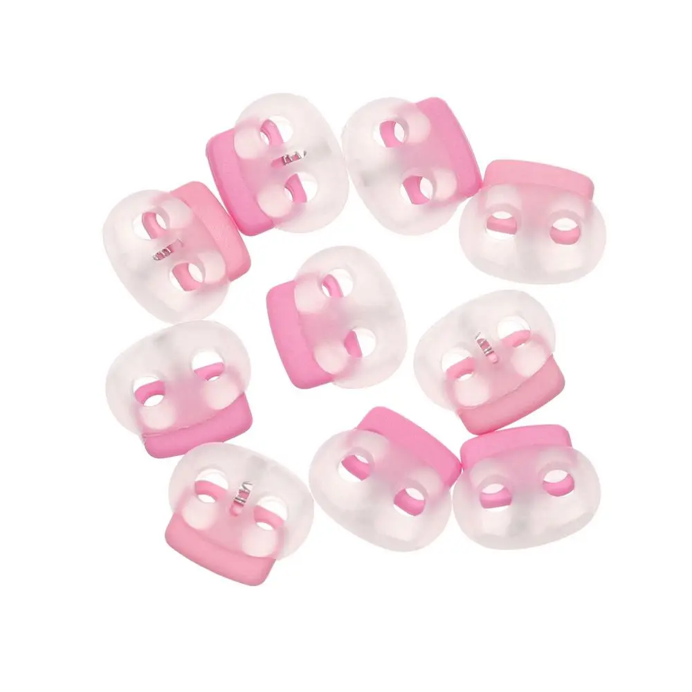 

4mm Hole Adjusting Sewing Accessories Buckle Clamp Cord Lock Clip Shoelace Cord Lock Stopper Spring Buckle Toggle Clips Buttons