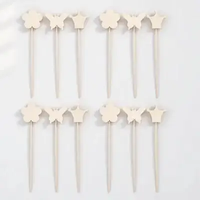 Conjunto de 8 Varinhas de Fada de Madeira DIY para Crianças, Atividade de Artesanato para Meninas, Estimula o Desenvolvimento Cerebral, Ideia de Presente