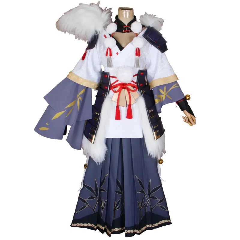 Onmyoji New SSR Ibaraki Douji Cosplay Costume White Kimono Dress Wafuku Uniform Halloween Costumes Anime Outfits COS