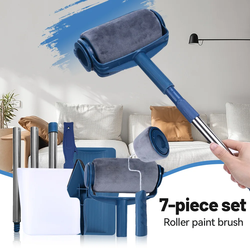 

Multifunctional Wall Paint Roller Brush Set Seamless Household Wall Decorative DIY Corner Painting Rolling Brush Handle Tool