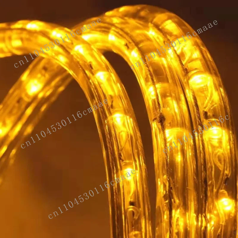 18ft Red LED Rope Light Kit Waterproof Flexible Cuttable LED Rope Lighting for Outdoor Indoor Use Decoration