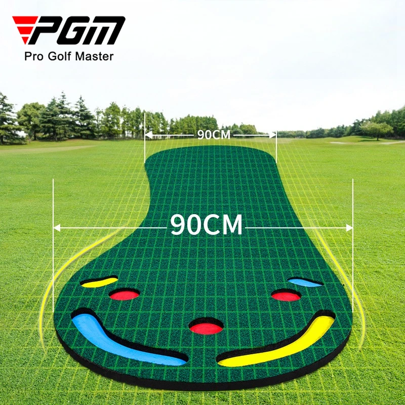 

PGM Крытый тренажер для гольфа, зеленое тренировочное одеяло с большой ножкой GL002