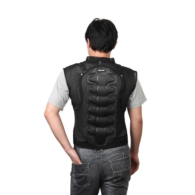 Motorcycle Armor Breathable Riding Jacket Sleeveless Riding Chest Protector Off-road Riding Armor Vest Jacket Back Guard