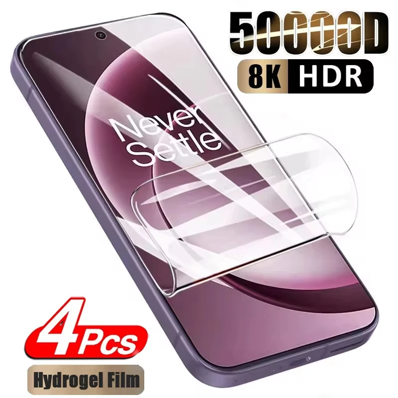 1-4PCS Full Cover Hydrogel Film For iPhone 17 Pro Max 16 15 14 13 12 11 Pro X XS Max 17 Air Fingerprint Unlock Screen Protector