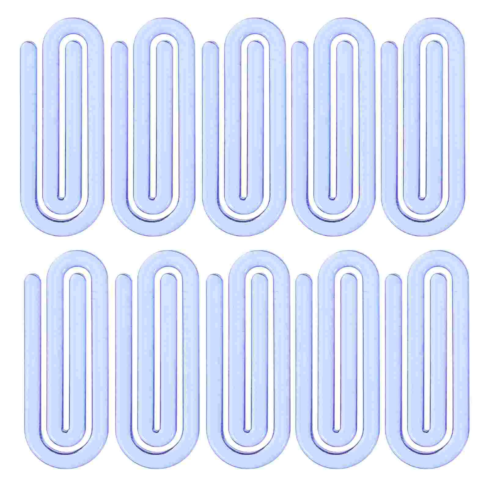 60 Pcs Big Paper Clips Office Supplies Small Folder Binder Blue Cable Self Adhesive Fastener Folders