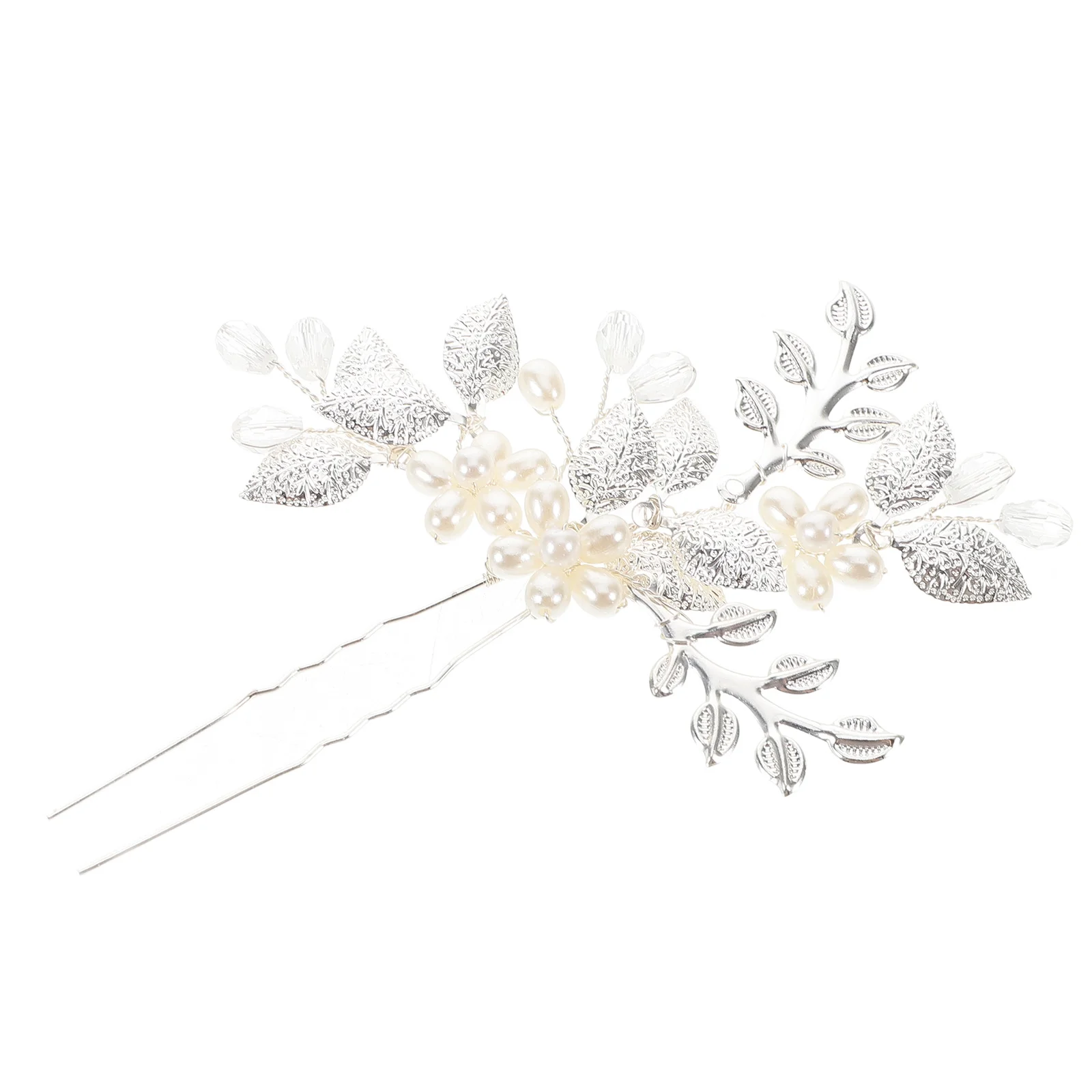 Elegant Bridal Hairpin with Fake Pearl Flowers Vintage Wedding Hair Accessories Long Hair Pins for Bride and Special Events