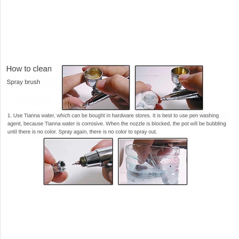 A20F-Цветной комплект насосов для аэрографа Набор воздушных насосов для аэрографа Пластик + металл для торта/модели/поделки