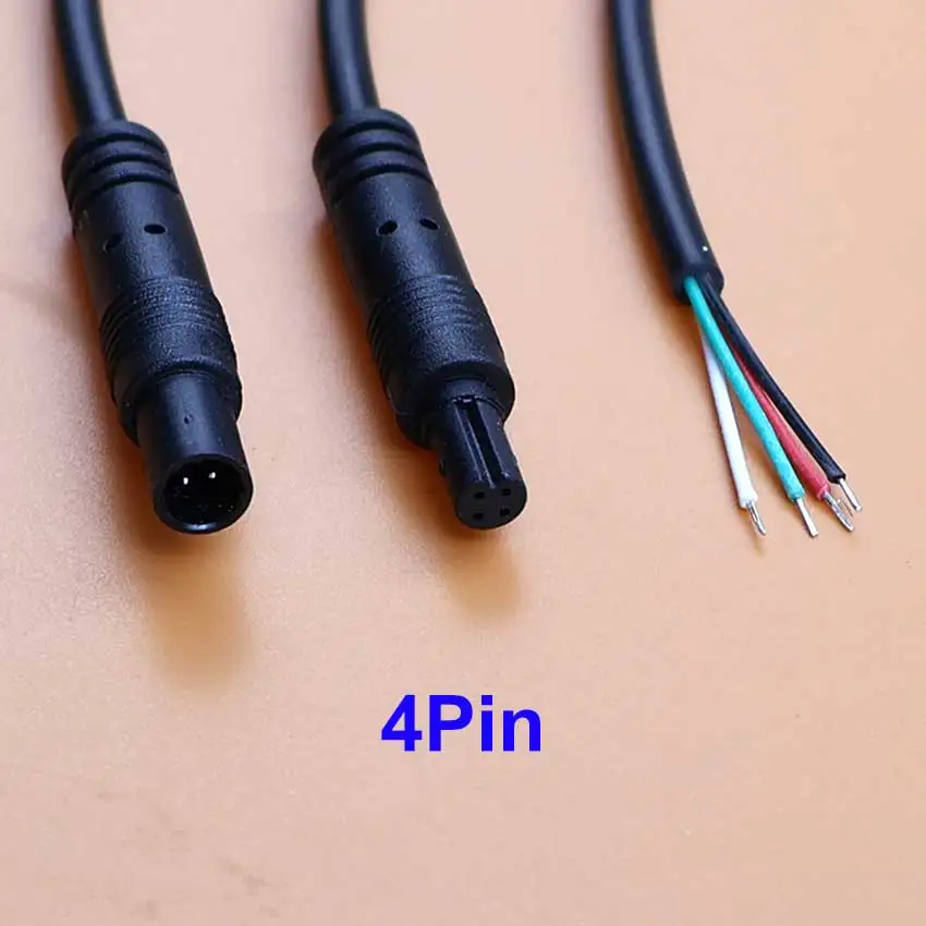 JCD 4Pin 5Pin 6Pin 8Pin Jack Car DVR Reversing Rearview Mirror Camera Extension Cable Male Female Plug DIY Power Line Cord - view 3