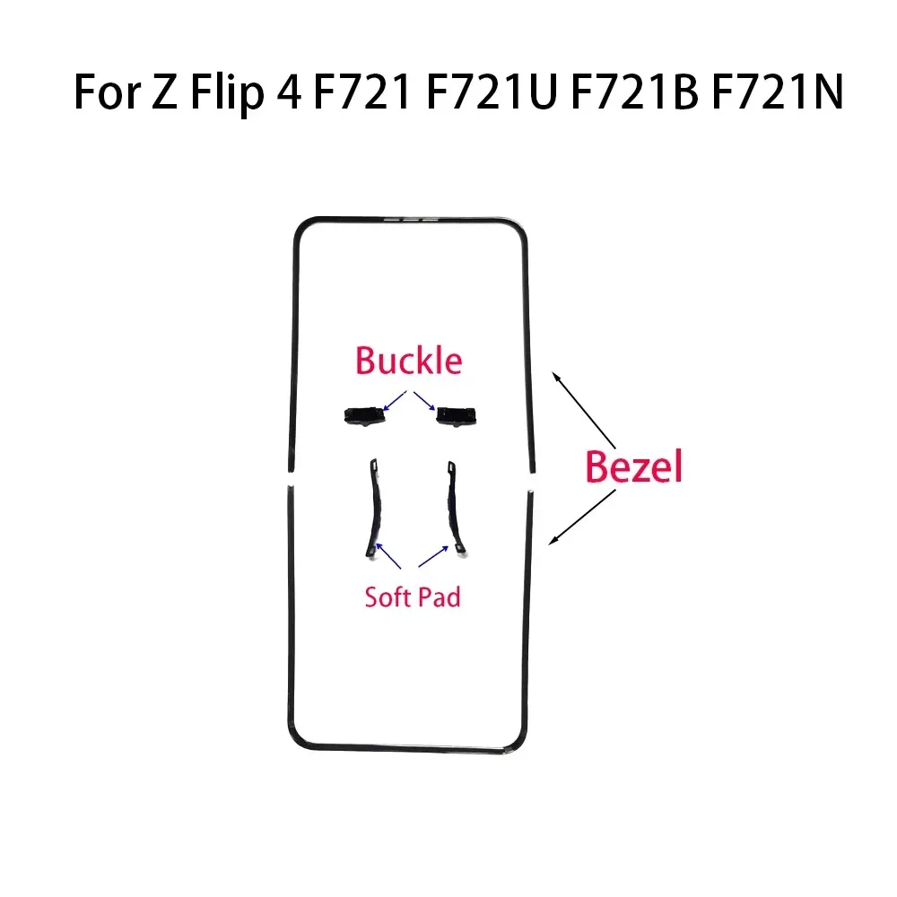 5 مجموعات Novecel الإطار الأوسط الإسكان الحافة + مشبك ربط لسامسونج غالاكسي Z أضعاف 3 4 5 6 7 الوجه 3 4 5 6 F7410 F7310 F9460 قطاع