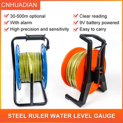 100M Portable Submersible Deep Well Level Gauge Steel Ruler Type Borehole Water Level Meter