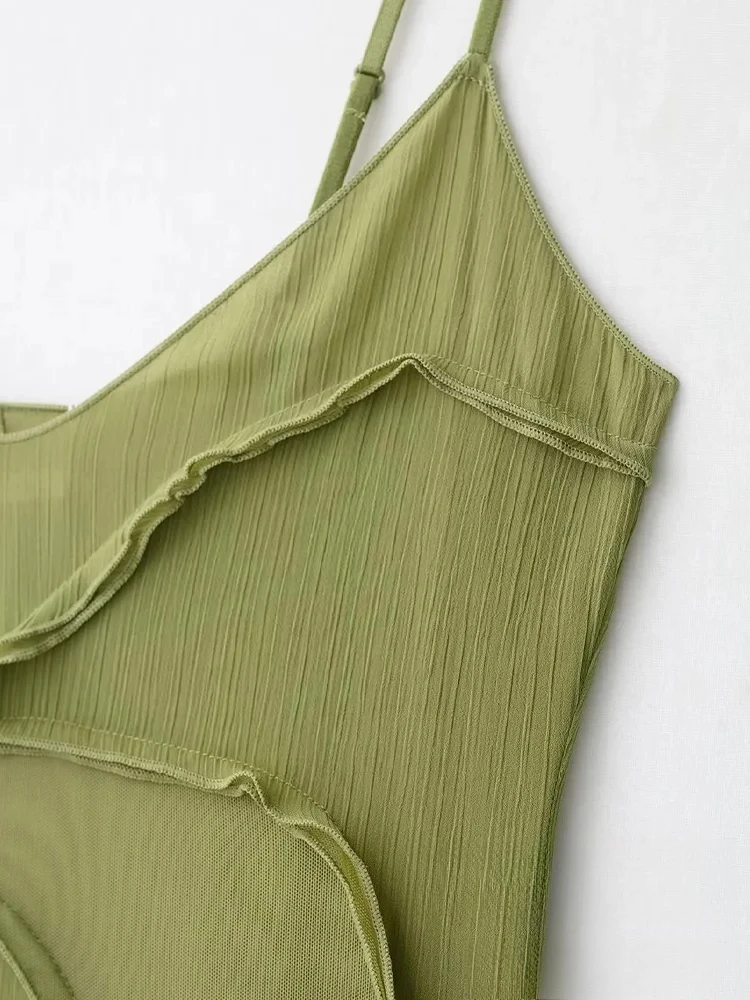 KONDALA Seksowna, elegancka sukienka szyfonowa na wakacje, damska sukienka na ramiączkach, bez rękawów, długa, prosta, vestidos, moda 2025, elegancka sukienka na jesień.