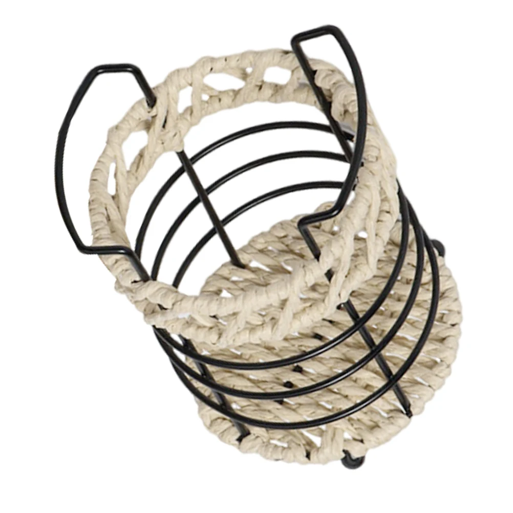 

Desktop Storage Bucket Pen Holder Simple Style Sturdy Woven Office ganizer Large Capacity Multi Function H made