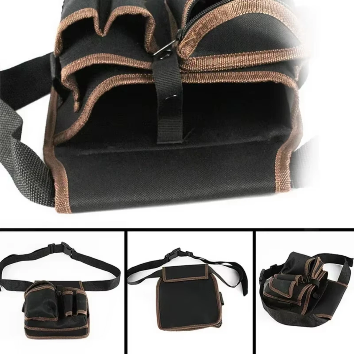 Multifunctional Tool Storage Bag Pouch Belt Electrician Toolkit Drill Waist Bag Wrench Screwdriver Hardware Tool Bags Organizer2
