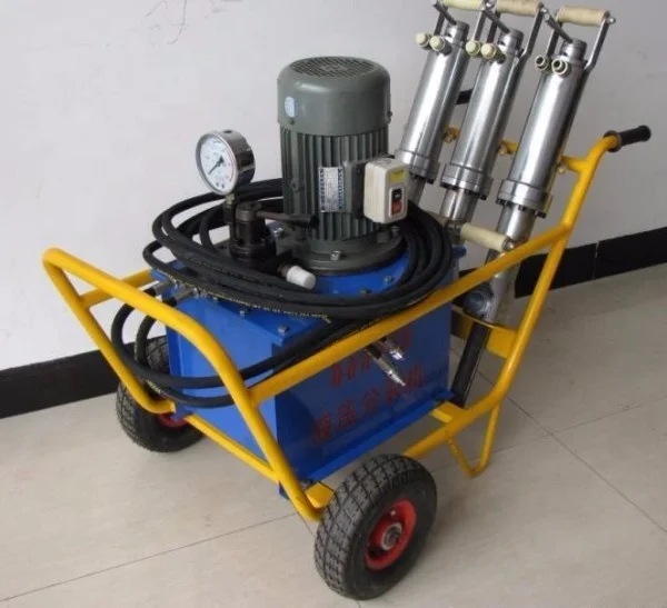 Hydraulic Stone Splitter Machine Concrete Rock Breaking Tools with Engine Pump Motor Core Components Rock Splitting Tool