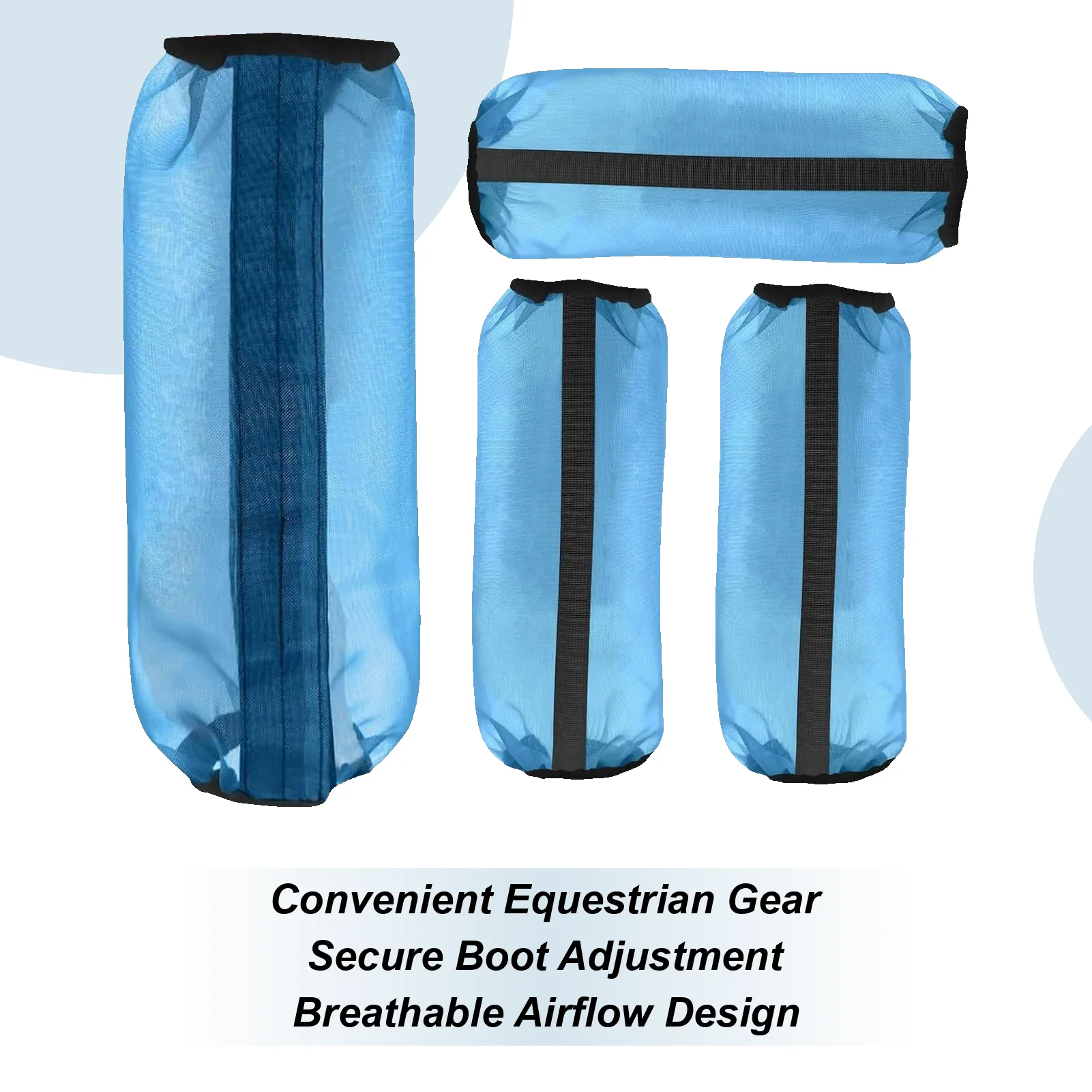 

Носки-накладки для лошадей, 4 штуки, сетчатые, дышащие, для скачек, выездки, конюшен, соревнований и спорта