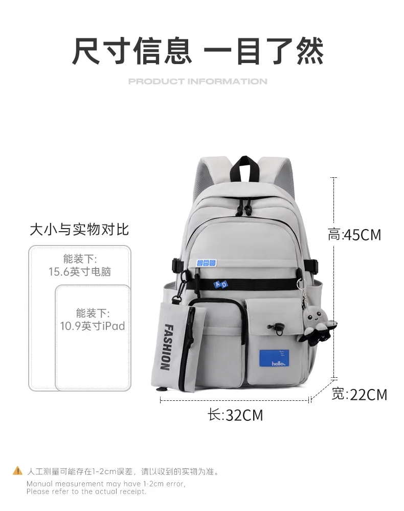 Japanese Workwear Laptop Backpack for Middle High School Boys,Outdoor Travel Daypack,Minimalist Casual Rucksack