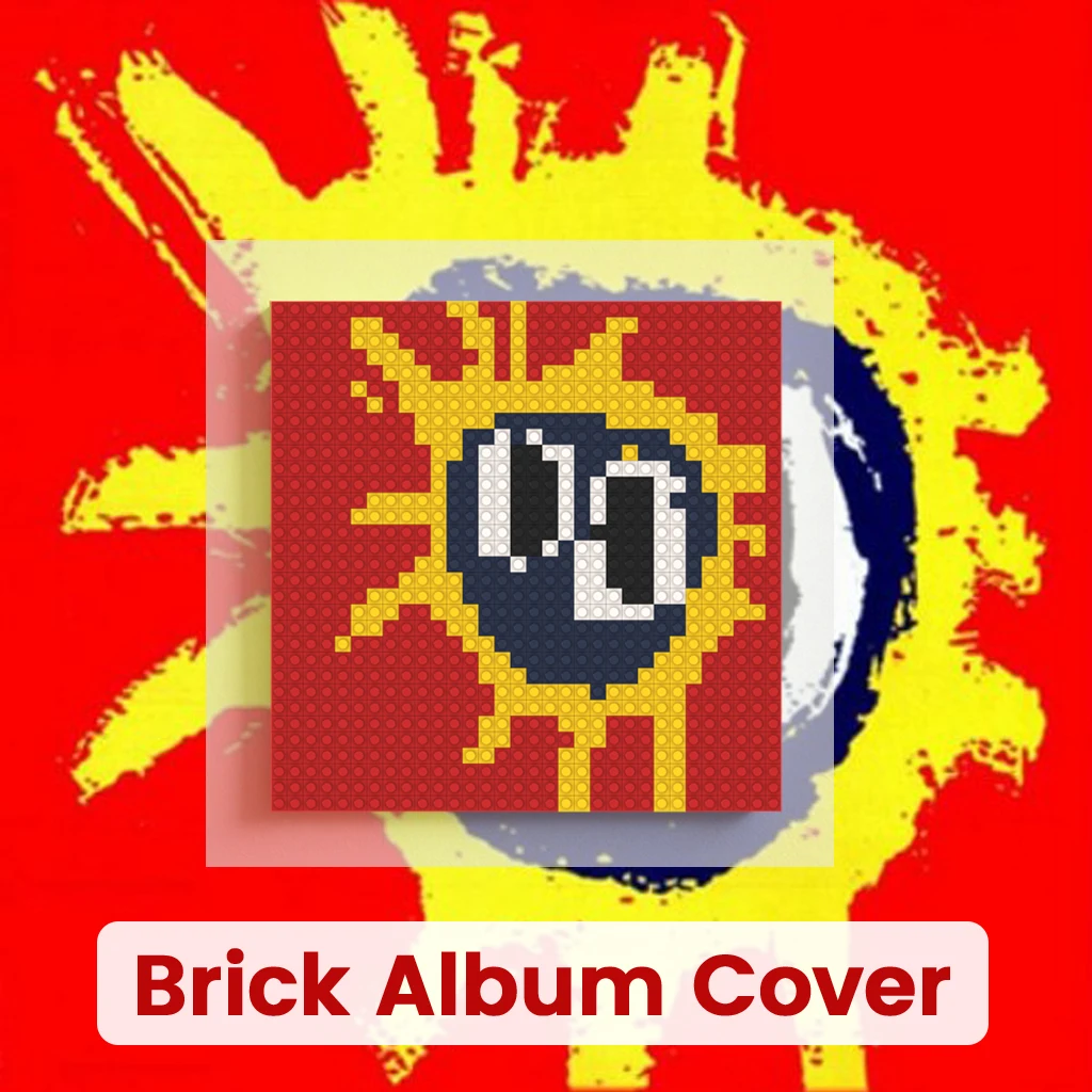 

P-Primal Scream Rock Band MOC Building Blocks Mosaic Brick Wall Art Home Decor Poster Painting Living Room Wall Decor DIY
