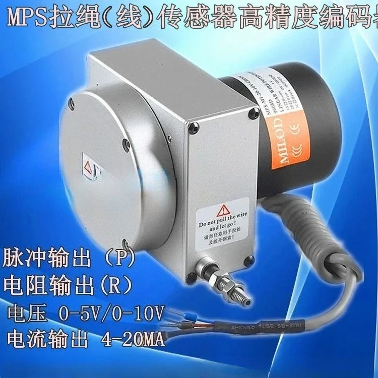Sensor de desplazamiento tipo cuerda codificador absoluto 0-5 RS485 SSI 232 CAN 4-20MA