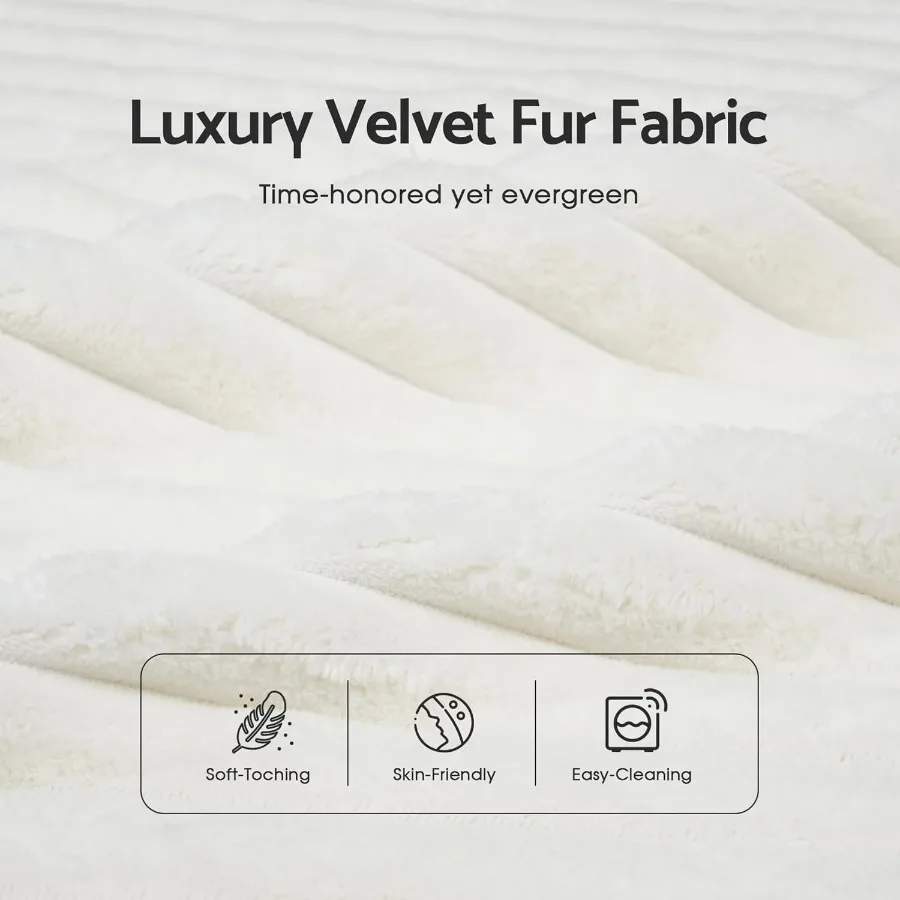 كرسي صالة Luxe Chaise داخلي مع أريكة صالة كبيرة الحجم من الفرو الصناعي المريح مع وسادتين 64 S منجدة حديثة