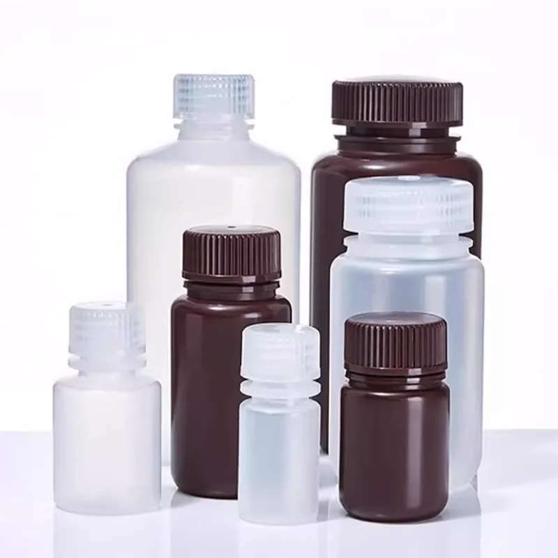 

PP plastic reagent bottle large -wide small mouth chemical sample bottle resistant high -temperature white brown sampling bottle