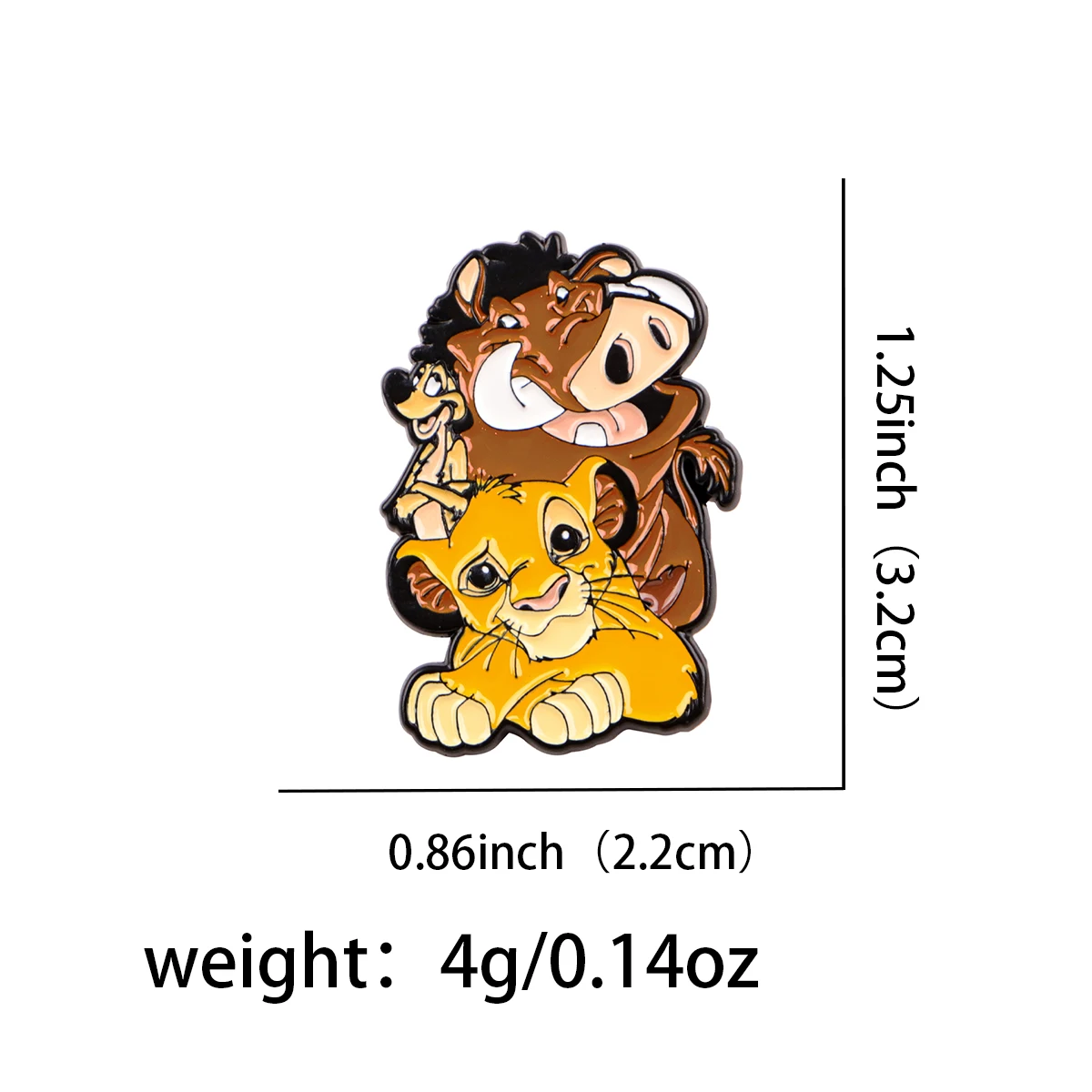 Cartoon Movie Lion Cat Duck Lapel Pins for Backpacks Cute Brooch for Clothes Enamel Pin DIY Metal Badges Jewelry Accessories image 3