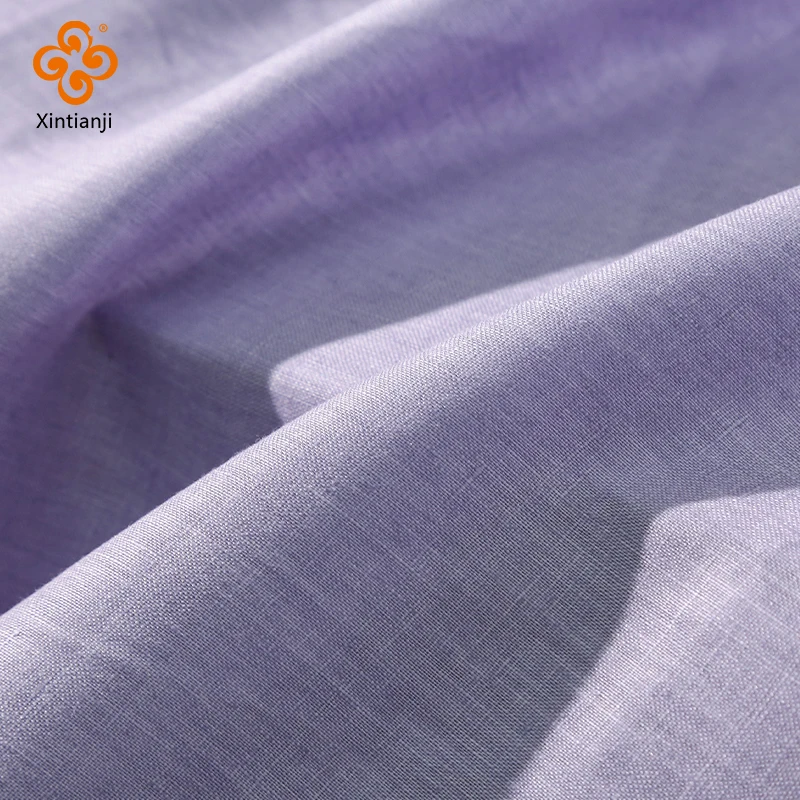 100% Linen Sewing Fabric Solid Color Natural Plant Dyed Fabric For Sewing Tops, Pants, Skirts Breathable Materials By 2 Yards