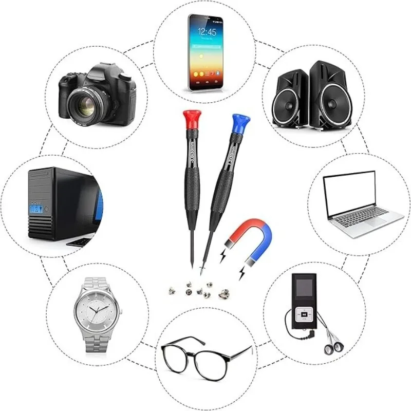 18Pcs Precision Magnetic Screwdriver Set Micro Slotted Phillips Torx Star Screw Driver for Phone Disassemble Repair Opening Tool