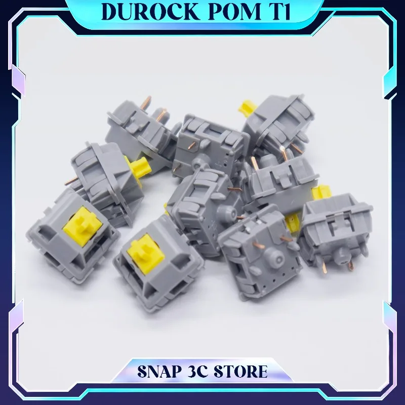 DUROCK POM T1 Sunflower Tactile Switches Full POM 67g Mechanical Keyboard Switch 5 Pin DIY Hot Swap Switches for Gaming