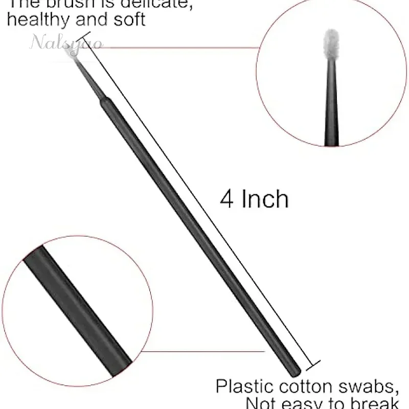 500/1000/1500pcs Disposable Micro Eyelash Brush Heads Expanded Personal Multi-purpose Lash Brush